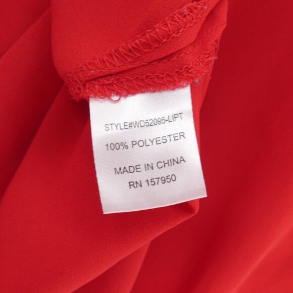 Trende Red Sequin Lips Top XL Graphic Tee Y2K Glam Rock Whimsigoth Blouse - Picture 4 of 6